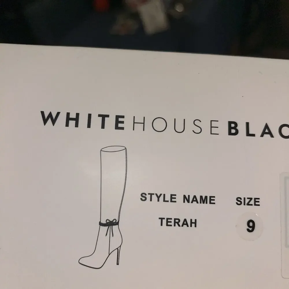 White House Black Market Terah Knee High Suede Boots size 9M - Picture 10 of 11